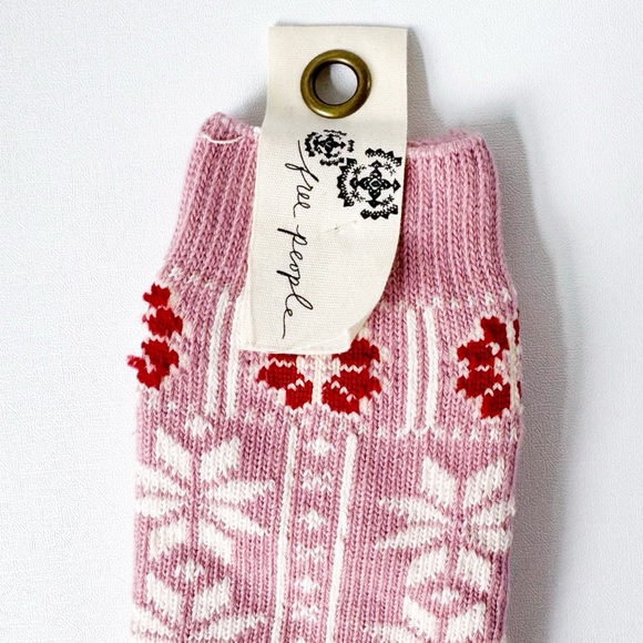 Free People Nearly Nordic Socks in Pink | NWT - Picture 3 of 6